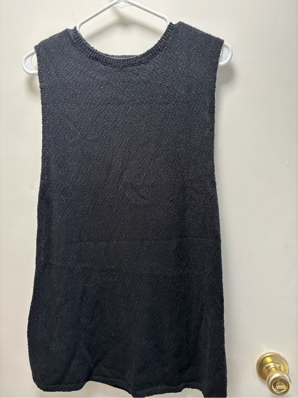 Free People Charcoal Black Knit Sleeveless Tank